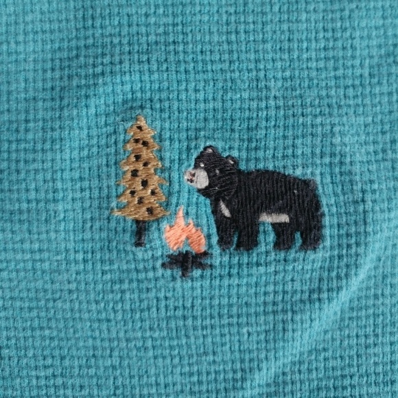 Carter's 3 Long Sleeve Bodysuits Bears & Camping - Picture 4 of 6